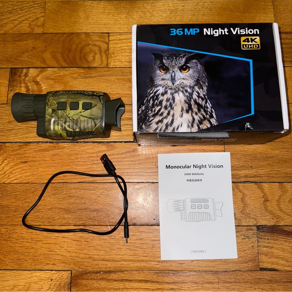 IR Night Vision Monocular Infrared Scope 5X Zoom HD Digital Camera Video